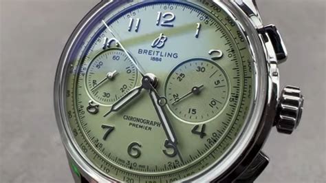 breitling pistachio|breitling b09 pistachio review.